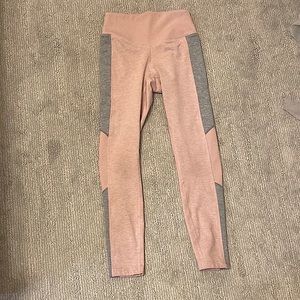 pink and grey / thick / XS / leggings